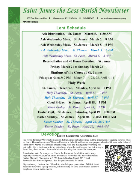 March 2025 newsletter 4 page